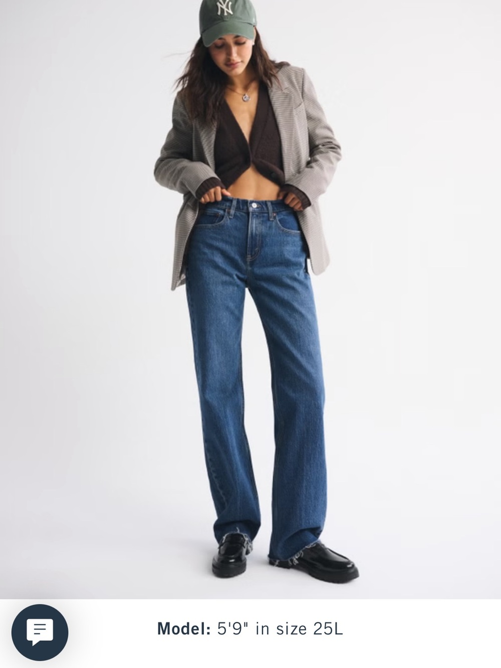 Abercrombie & Fitch Women’s Straight Leg Jeans — Blue